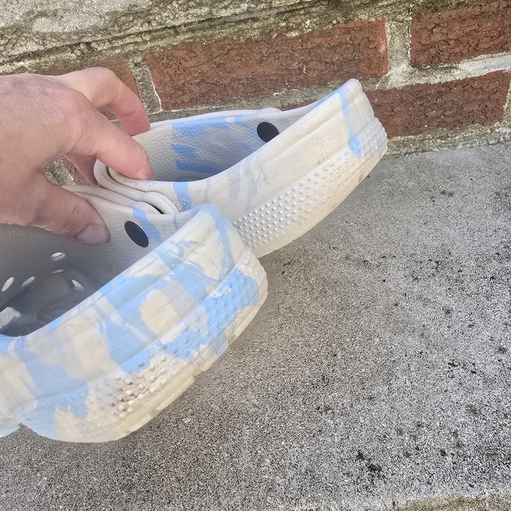 Crocs Blue and White Clogs - Picture 5 of 6
